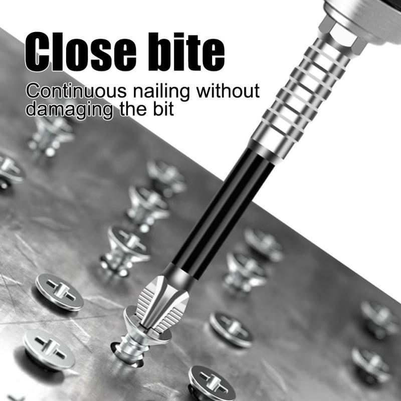 6PCS Anti-Impact and Non-Slip Screwdriver Bits, Impact Drill Bit Set, Titanium Anti-Impact and Non-Slip Phillips Bits, Highly Magnetic Screwdriver Bit Bit Bits