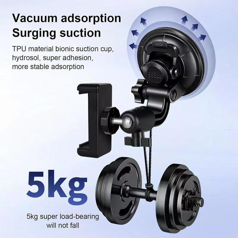 360 Degree Rotatable Car Phone Holder with Suction Cup,Car Phone Holder Mount for Windshield Side Window Sunroof,Dual-Ball-Head Car Navigation Bracket