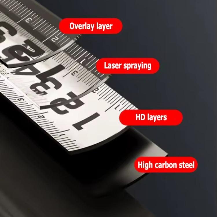 25FT/16FT Retractable Tape Measure Stainless Steel Measuring Tape With Double sided Scale Waterproof Portable AutoLock Ruler With Magnetic engineer