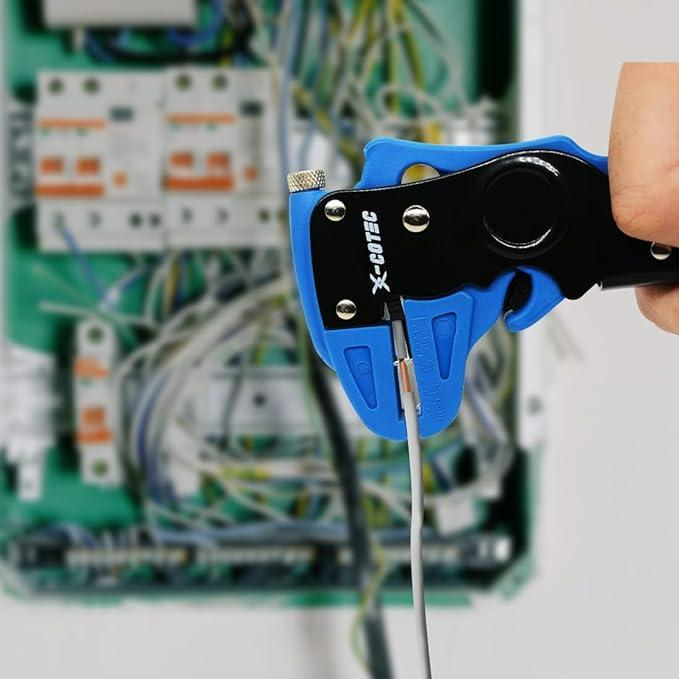 2 in 1 Automatic Wire Stripper Cutter Wire Stripping Tool And Multi-Function Hand Tool Wire Striper Self Adjusting Crimper Cable Cutter Pliers