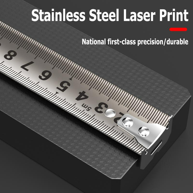 25FT/16FT Retractable Tape Measure Stainless Steel Measuring Tape With Double sided Scale Waterproof Portable AutoLock Ruler With Magnetic engineer